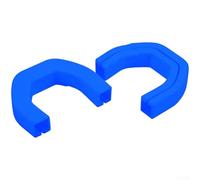 Feeshoppher Lot de 2 cache-crochets avant pour RAM 1500 (2019-2024) - Garniture de protection en nitrile rouge, blanc ou bleu - 15 x 11 x 9 cm - Bleu