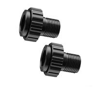 Feeshoppher Lot de 2 connecteurs de raccordement mâles MIP ABS de 3,8 cm pour raccord de pompe de piscine Hayward SP1500UNMPAK1, adaptateur de tuyau en UPVC noir
