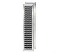 Feeshoppher Lot de 2 filtres à charbon actif de rechange pour four à micro-ondes GE JX81D WB02X10943 WB02X35607 WB02X33146 - Accessoire pour grille d'aération en aluminium - 27,9 x 6,4 cm