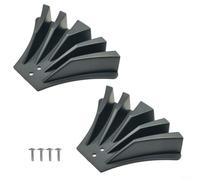 Feeshoppher Lot de 2 rallonges de dérivation de gouttière en polypropylène pour tuyaux de descente de 7,6 x 10,2 cm et 5,1 x 7,6 cm avec vis pour diriger l'eau loin de la fondation de la maison et