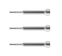 Feeshoppher Lot de 3 forets pour marteau perforateur à douille hexagonale avec tige carrée pour marteau rotatif, burin et retrait de boulons, conception à double tête, construction en alliage d'acier