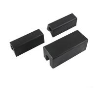 Feeshoppher Lot de 3 supports pour moteur hors-bord avec inclinaison hydraulique à un seul bélier - Matériau PTR noir