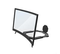 Feeshoppher Loupe d'écran de téléphone portable - Amplificateur incurvé HD avec support pliable - Portable - Pour films et jeux vidéo - 30,5 cm