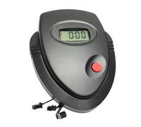 Feeshoppher Moniteur de vitesse et compteur de vélo de fitness avec capteur de fréquence cardiaque et de vitesse Construction en plastique ABS Grand écran LCD Affichage de la vitesse et de l'heure