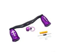 Feeshoppher Moulinet de pêche en carbone avec poignée à bascule 105 mm avec 4 roulements 8 x 5 mm d'ouverture pour Daiwa Tatula 80 Alphas Water Drop Wheel Pièce de réparation de roue Or foncé (main