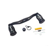 Feeshoppher Moulinet de pêche en carbone avec poignée à bascule 105 mm avec 4 roulements 8 x 5 mm d'ouverture pour Daiwa Tatula 80 Alphas Water Drop Wheel Pièce de réparation de roue Doré foncé (main