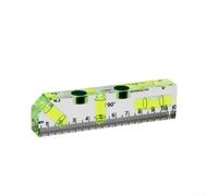Feeshoppher Niveau à bulle avec triple étalonnage pour horizontal vertical et angles de 45 degrés, outil de mesure magnétique en acrylique transparent avec graduation métrique pour meubles de