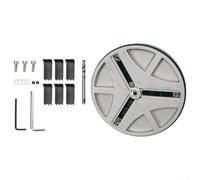 Feeshoppher Outil de coupe du bois réglable de 45 mm à 130 mm avec triple cutter pour cloison sèche, liège et panneaux en plastique, tige de 8,5 mm pour perceuses électriques standard