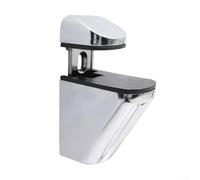 Feeshoppher Pince de serrage réglable en alliage de zinc pour carreaux de verre, bois et porcelaine, finition élégante, construction robuste, fixation sécurisée pour étagère ou cloison (B)