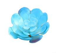 Feeshoppher Plantes succulentes artificielles en PVC avec design réaliste pour bureau, maison, bureau, jardin, décoration de fête de mariage, y compris la jacinte d'eau d'aloe vera (lotus à bijoux)