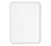 Feeshoppher Plateau de service rectangulaire antidérapant en plastique mélamine résistant aux rayures texturé léger résistant à la chaleur pour cuisine, restaurant, café (38,3 x 29 cm)