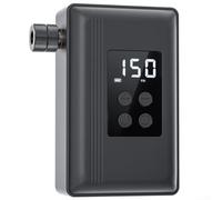 Feeshoppher Pompe à vélo électrique portable avec affichage numérique de la pression pour vélos de route, gonfleur haute pression 120 psi, moteur sans balais, design compact et léger, noir