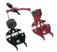 Feeshoppher Pour WC standard américain - 15 x 10 x 3 cm - Joint en silicone rouge - Double rabat avec chaîne en métal et barre de réglage - Installation facile - Remplacement de chasse d'eau haute