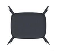 Feeshoppher Sac de rangement de toit pour voitures et SUV - Tissu Oxford Organiseur de tête - 39 x 33 x 4 cm - Noir - Multifonctionnel - Accessoire intérieur de voiture