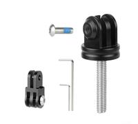 Feeshoppher Support de caméra d'action pour vélo en alliage d'aluminium M6 P1 L32 mm pour ordinateur de vélo Garmin et caméras d'action Noir (kit B)