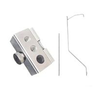 Feeshoppher Support de lanterne de camping avec glissière de table pour systèmes de table IGT, cadre coulissant en alliage d'aluminium avec support à 3 trous pour lampadaire et accessoires, argenté