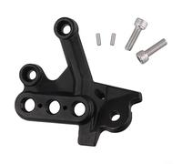 Feeshoppher Support de pédale en alliage d'aluminium pour moto tout-terrain électrique Surron X/S, support de repose-pieds gauche et droit, pièce de rechange légère et résistante à l'usure (noir