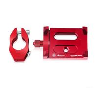 Feeshoppher Support de téléphone portable en alliage d'aluminium pour guidon de scooter électrique, support de moto CNC avec rotation à 90 degrés et coussinet anti-vibrations, convient pour smartphone