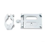 Feeshoppher Support de téléphone portable en alliage d'aluminium pour guidon de scooter électrique, support de moto CNC avec rotation à 90 degrés et coussinet anti-vibrations, convient pour smartphone