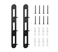 Feeshoppher Support mural pour meuleuse d'angle à 3 niveaux - Support de rangement en métal épais antirouille - Crochet multicouche - Organiseur d'outils pour économiser de l'espace - Noir - Taille (2