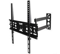 Feeshoppher Support mural pour TV - Pivotant - Inclinaison réglable - Plaque en acier laminé à froid - Six bras renforcés - Convient aux écrans de 26 à 80" - Rotation à 360 degrés - Support robuste U