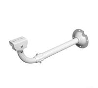 Feeshoppher Support télescopique blanc pour appareil photo 30-60 cm en alliage d'aluminium mural et plafond type L avec inclinaison à 180° et pivot à 360° pour un positionnement réglable en intérieur