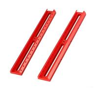 Feeshoppher Télescope astronomique à queue d'aronde avec fente d'extension réglable Rail en alliage d'aluminium pour guide de montage, lunette de visée ou de localisateur, accessoires rouge, 150 mm