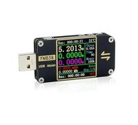 Feeshoppher Testeur USB de courant et de tension - Testeurs de puissance - 100 W - Protocole de charge rapide - Détection de la température - Protection de la température - Surveillance de la capacité