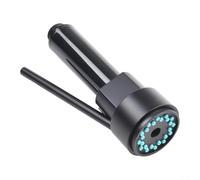 Feeshoppher Tête de pulvérisation extractible de rechange pour robinet mitigeur de cuisine en ABS noir G1 5,1 cm Connexion de tuyau facile à installer Buse amovible avec jet cascade et plusieurs jets