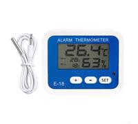Feeshoppher Thermomètre et hygromètre électronique avec câble de sonde pour réfrigérateur ou utilisation en intérieur ou en extérieur, haute précision ABS numérique de température et d'humidité avec