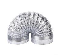 Feeshoppher Tuyau d'aération flexible en feuille d'aluminium ignifuge pour chauffage diesel Webasto - Résistant aux hautes températures - 400 cm