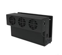 Feeshoppher Ventilateur de refroidissement alimenté par USB pour console Nintendo Switch avec ventilation efficace Matériau ABS compact 13 x 16 x 4 cm Design noir élégant garde le système de jeu au