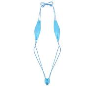 FEESHOW Femme Sexy Micro String Bikini Bresilien Body Lingerie 1 Piece Maillot de Bain Slingshot Femme Bôndage Mini Bikini G-String Monokini Thong pour Plage Piscine Bleu One_Size