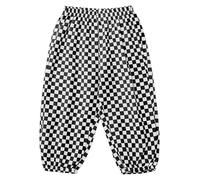 FEESHOW Garçon Bébé Fille Pantalon Imprimé à Carreaux Fashion Cent Ceinture élastique Vêtements De Maison en Coton Les Cent 9 Mois -3 Ans