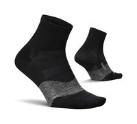 Feetures Elite Chaussettes de sport ultra légères avec compression ciblée, Noir (1 paire), Large
