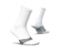 Feetures Elite Light Cushion Mini Crew Sock - Chaussettes de Sport à Compression ciblée - Moyen, Nouveau Blanc (1 Paire)