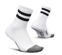Feetures Elite Light Cushion Mini Crew Sock - Chaussettes de Sport à Compression ciblée - Moyen, Off-Blanc (1 Paire)