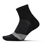 Feetures Elite Light Cushion Quarter Solid - Chaussettes de Sport à Compression ciblée - Nouveau Noir, X-Grande (1 Paire)