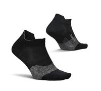 Feetures Elite Ultra Light Cushion No Show Tab Ankle Socks - Chaussettes de Sport à Compression ciblée - Nouveau Noir, Grande (1 Paire)