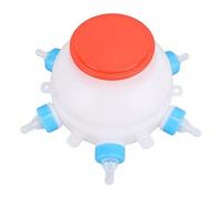 Feeuid Biberon d'allaitement pour Porcelet avec 6 Tétines Bouteille de Lait pour Animaux de Ferme Chèvres Agneaux Chien 2,5L Tétines pour Chèvres pour l'allaitement des Chevraux