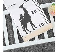Feezroun Règle de Hauteur pour Enfants, Murale, en Bois, Toise de (B) | Décoration de chambre de bébé avec imprimé de dessin animé, hauteur des tout-petits, cadre en bois léger, montage mural