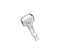 FEFHFKZCZZ Boucle De Montre Rechange en Acier Inoxydable 12/14/16/18/20 Mm, Fermoir Pliant Compatible avec Les Montres for Cartier, Coloris Or Et Argent(Silver 16mm)