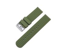 FEFHFKZCZZ Bracelet de montre en silicone 18 mm, 20, 22, 24(Army green,24mm)