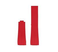 FEFHFKZCZZ Bracelet En Caoutchouc Incurvé For Rolex Water, Compatible Avec For Ghost, Compatible For Oyster, Compatible For Yacht-Master 20 Mm(Red-no buckle)