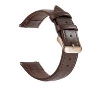 FEFHFKZCZZ Bracelets De Montre 18 Mm/20 Mm/22 Mm, Compatibles Avec For Samsung For Galaxy Watch Et For Huawei(Dark Brown Rose Gold)
