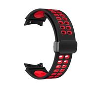 FEFHFKZCZZ Compatible Avec For Samsung For Galaxy For Watch 4/5/6 44 Mm 40 Mm/46 42 Bracelet Compatible For 5 Pro 45(Black Red,Galaxy watch 6 40mm)