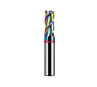 FEFHFKZCZZ Fraise d'ébauche CNC en carbure de tungstène, revêtement coloré, 3 cannelures, aluminium(5.0x13x5Dx50L)