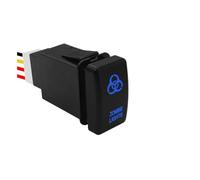 FEFHFKZCZZ Interrupteur À Bouton-poussoir For Voiture 12 V, Barre Lumineuse LED Bleue, Feux Antibrouillard Arrière, Gyrophare, Compatible Avec For Ford Et For Mazda BT50(ZOMBIE LIGHTS)