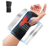Fefod Attelle de Poignet, Support de poignet pour canal carpien avec 3 Plaques en Aluminium, tendinite et arthrite coussinée pour aider le canal carpien et soulager et traiter la douleur au poignet