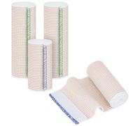 Fefod Bande Elastique Medical, Bande De Contention Hook and Loop Fastener | Bandage Elastique Lavables et Réutilisables, Bande Extensible de Compressionpour Genoux, Chevilles et Poignets(4 PCS)